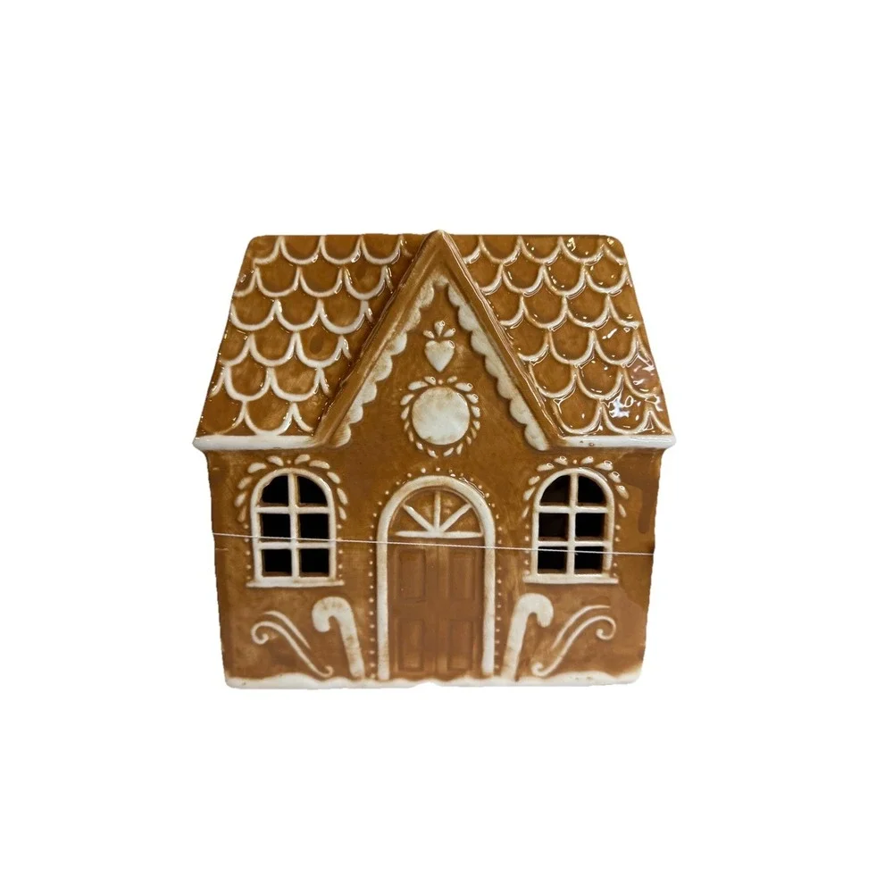 Cupcakes And‎ Cashmere Ceramic Gingerbread House Light Up Holidays